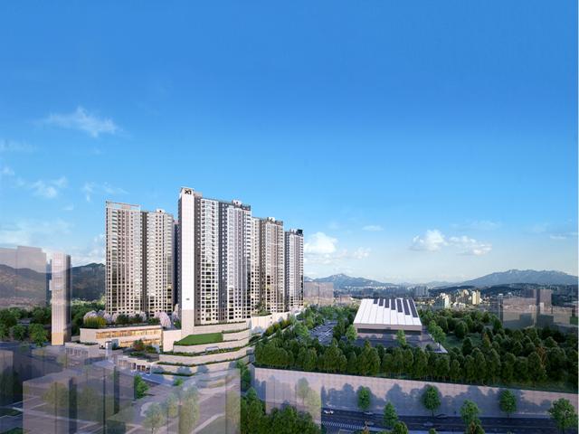 양산자이 파크팰리체 조감도
